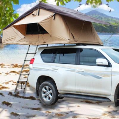 China Aluminum Alloy Tube Type Stake Triangle Tent Shell Camping SUV Car Roof Top Tent Shell Cover Roof Top Tent Custom Hard Top Camper Roof Top Tent for sale