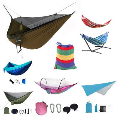 China Furniture Outdoor Fast Delivery Custom Double And Lightweight Single Travel Outdoor Camping Hammock LOW MOQ Manufacturer for sale