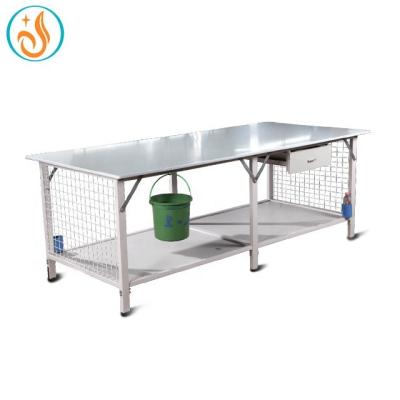 China Garment Shop Workshop Double Layer Customizable Packing Table for sale