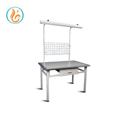 China Garment Factory Customized Industrial Fabric Inspection Work Table With Double Lights for sale