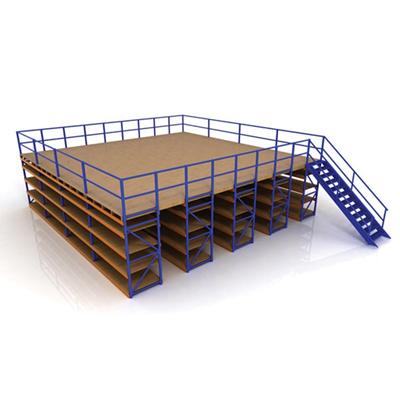 China Corrosion Protection Mezzanine Rack System Warehouse Storage Racks Automation Pallet for sale