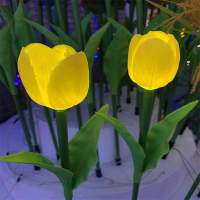 China Outdoor LANDSCAPE Decoration Light DC12V 0.65m Height Tulip Led Garden Light For Theme Park for sale