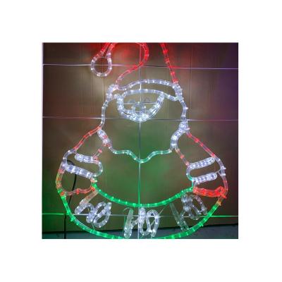 China Outdoor Decoration Holiday Lights 85*77cm Santa Claus Motif Light Christmas Festival Commercial Use for sale