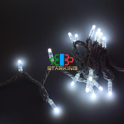 China PVC / Rubber LED Lighting Outdoor Christmas Decoration 10m 100LEDs Rubber String Light for sale