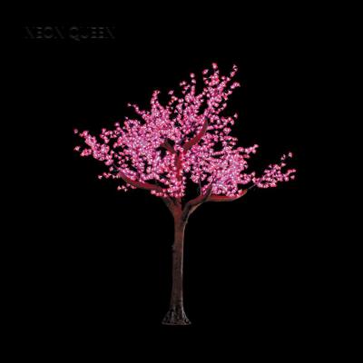 China Factory Price Decoration Most Popular Outdoor Square Led Cherry Blossom Solar Tree Light for sale