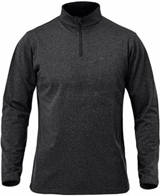 China Anti-wrinkle fashion design long sleeve t-shirt men sport gym t-shirts for sale