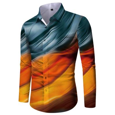 China Anti-pilling Wholesale Washed Shirt Men Long Sleeve Casual Shirt for sale