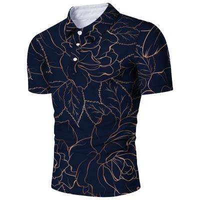 China High Quality Anti-wrinkle Mens Printing Pattern Summer Shorts Full Sleeve Polo Shirts for sale