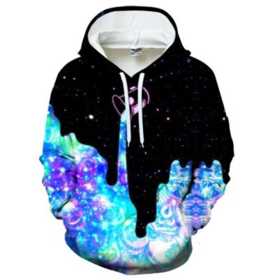 China Anti-wrinkle fashionable casual men's printed sweatshirts hoodies cotton for fall for sale