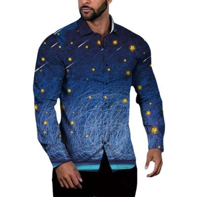 China 2022 Wholesale Men's Anti-pilling 3D Shirt Plus Size Long Sleeve Casual Shirt Men's Clothing for sale