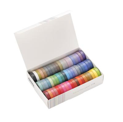 China Solid Color Set 8mm 60 Rainbow Base Tape Waterproof for sale