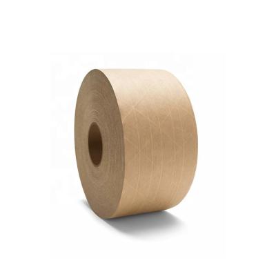 China Custom Printed Eco - Friendly Waterproof Water Activated Logo Kraft Paper Tape for sale