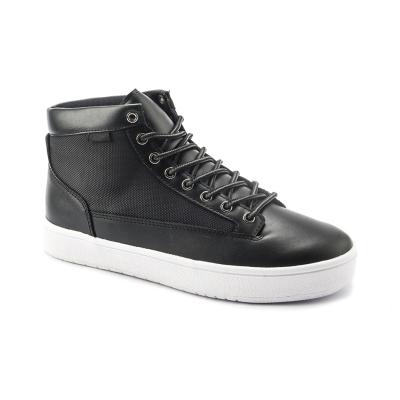 China Handmade MESH Custom Logo High Neck Black Sports Sneakers Shoes For Men for sale