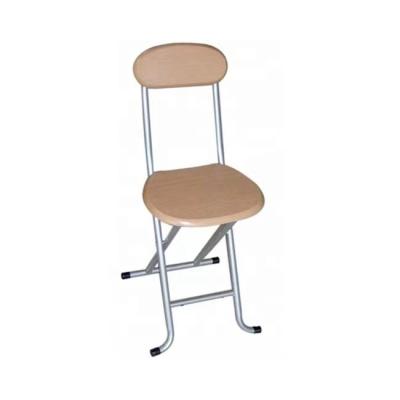 China (Height)Adjustable Universal Portable MDF Wooden Folding Chair With Backrest for sale