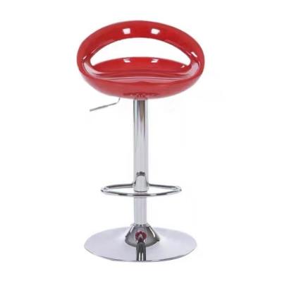 China Restaurant Modern Fashionable Plastic Bar Chairs Adjustable Height Revolving Plastic Chair Chair Bar Plastic Chairs for sale