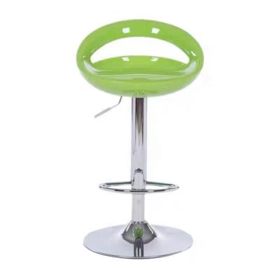 China Restaurant Modern Fashionable Plastic Bar Chairs Adjustable Height Revolving Plastic Chair Chair Bar Plastic Chairs for sale