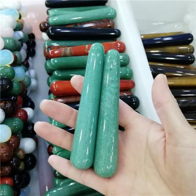 China China Natural Green Aventurine Rock Massage Healing Crystal Magic Wands, yoni magic wand crystal massager for sale