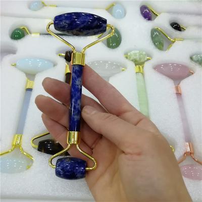 China China Natural Amethyst Jade Facial Roller Massager for Anti-senility and anti wrinkle and slimming face for sale