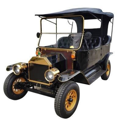 China NEW 5 Seats 4860*1520*1950mm Classic Retro Vintage Style Vintage Electric Car Electric Golf Cart T Cars for sale