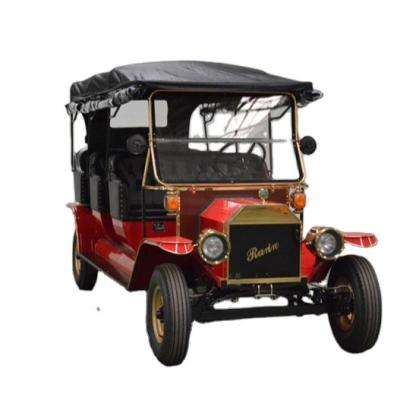 China Vintage Electric Tourist Sightseeing Car With 8 Seater Battery Operated Classic Car 4020*1520*1950mm for sale