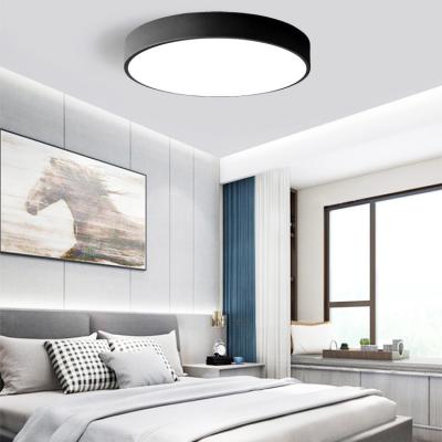 China CB Slim 16W 24W CE TUV SAA Indoor Hotel Round Black Ceiling Lamp for Bedroom for sale