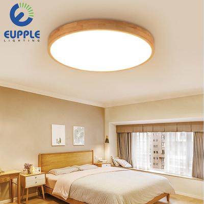 China New contemporary! creative decorative wood led lamp 5cm living ultra thin for bedroom for sale