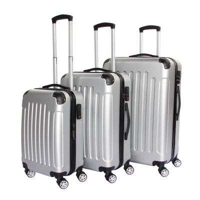 China ABS Factory wholesales 3 piece travel trolley luggage set carry on suitcase custom hard spinner luggage bag for sale