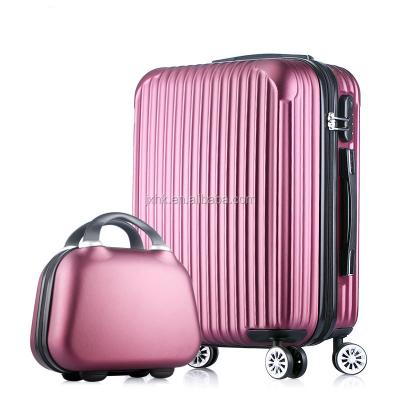 China 2022 Newest Fashion Design Hard Case Luggage Travel Bags ABS Suitcase With Small Cosmetic Bag for sale