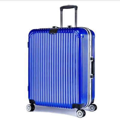 China Travel Aluminum Unbreakable Suitcase Luggage Trolley Luggage Trolley Hard PC Frame Baggage for sale