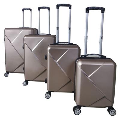 China Custom PC 16Inch 20Inch 24Inch 28Inch 4PCS Luggage Baggage Trolley Hard PC Logo Suitcase Set Case for sale