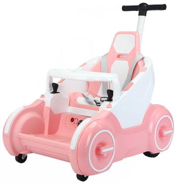 China Ride On Toy New Baby Walking Artifact With Remote Control Double Drive Electric Car Children's Trolley Self-propelled Bumper Car for sale