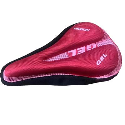 China Single Cushion Mountain Bike Silicone Cushion Seat Cover Recycling GEL Printed Seat Cover Soft Comfortable Saddle Riding Equipment for sale