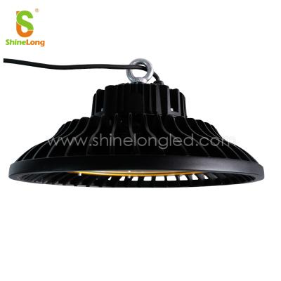 China Warehouse ShineLong UFO Led High Bay Light With 120 Degree Reflector 130LM W 60W 80W 120W 150W Clear Black Premium Light Body for sale