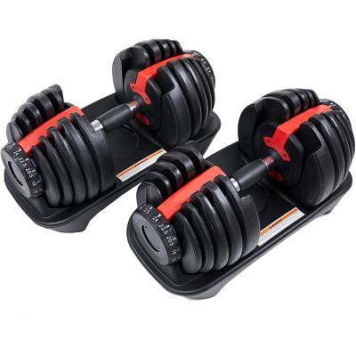 China Home Use China Iron Fitness Gym 24 40kg 50KG Heavy Adjustable Dumbbell Set for sale