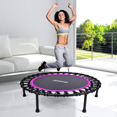 China Without JY Protective Net Wholesale Indoor Equipment Mini Gymnastic 50 Inch Bungee Jumping Fitness Trampoline for sale