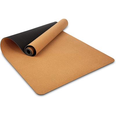 China Premium Sport Cork Natural Rubber Yoga Mat Eco-Friendly Cork Band Health Women Fitness Exercise for sale