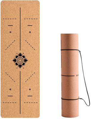 China Best Quality Wholesale Price 5mm Cork Fitness Rubber Yoga Mat Cork Tape Eco-Friendly Mats for sale