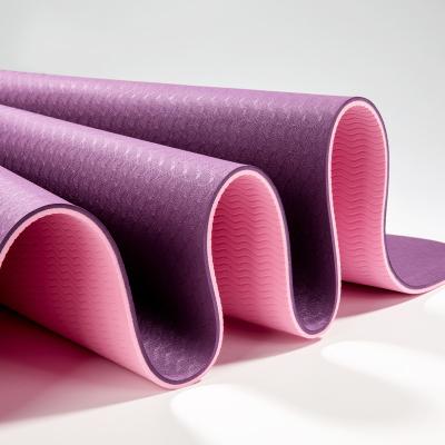 China Natural Tape Yoga Mat With Printing New Design Thick Latax Exercise Yoga Mat Anti Slip for sale