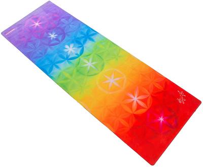 China Nature Rubber Wholesale Rainbow Natural Rubber Eco Friendly Organic Printed Yoga Mat for sale