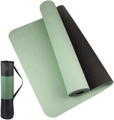 China Eco-friendly Sports Pilates Yoga Mats Home Exercise Gym Workout PU 8mm Natural Rubber Yoga Pilates Exercise Mats for sale