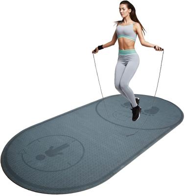 China Eco-Friendly Non Slip Fitness Exercise Mat Knees Floor Durable Protection Home Purchase Jump Rope Mat for sale