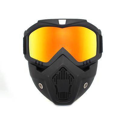 China Custom Support Wholesale Price Motorcycle Helmet Goggles Glasses Protect Full Face For Men for sale