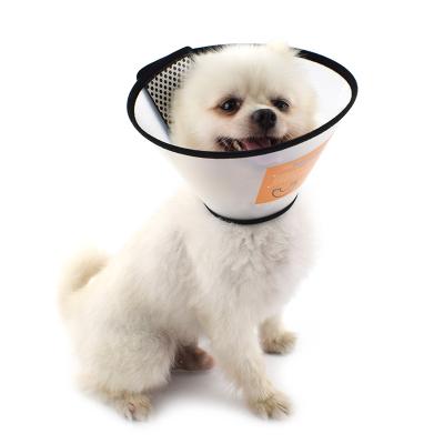 China Quick Release Factory Custom Durable PVC Cat Dog Elizabethan Collar For Adjustable Pet for sale