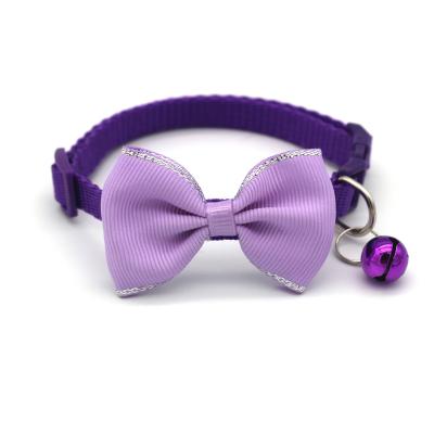 China Quick Release Amazon Hot Sale Bow Tie Bell Cat Collar For Christmas Butterfly Cute Dog Collar For Pet for sale