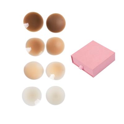 China Round Shape Silicone Sticky Hypoallergenic Nipple Covers Silicone Nipple for sale