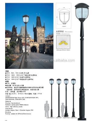 China Road Cast Tapered Light Pole Outdoor Street Lamp Post for sale