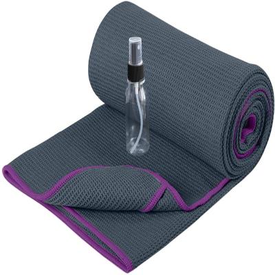 China QUICK DRY Custom Waffle Texture Microfiber Yoga Towel 100% Non-slip Fitness Towel for sale