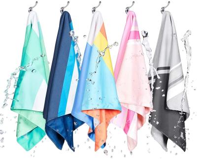 China QUICK DRY double layer printed sports gym towel sports ultralight cooling cool towel for sale