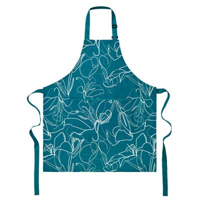 China Wholesale Logo Kitchen Barber Apron Polyester Cleaning Durable Customized Cooking Apron For Adults And Kids for sale