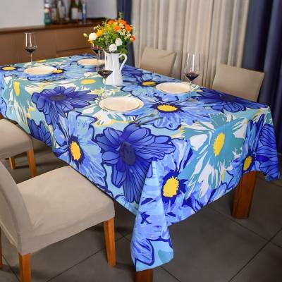 China Waterproof SOUL FREE sublimation printed waterproof wipeable polyester dining table cloth for dining party home for sale